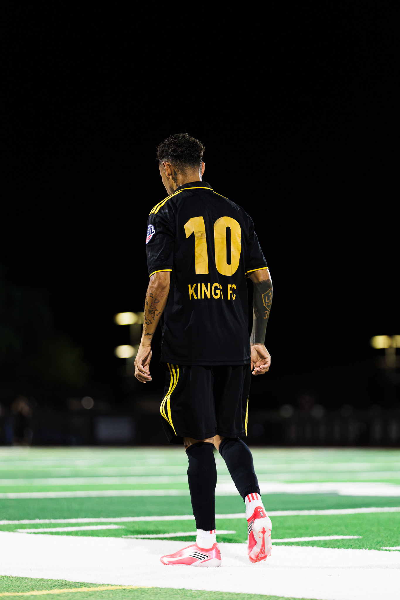 Kings FC number 10 on the field.